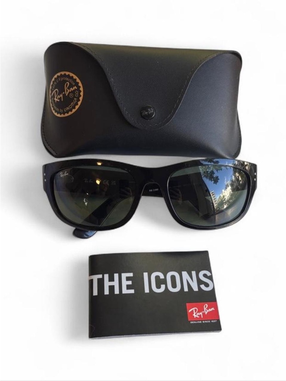 Ray Ban MEGA BALORAMA Polished Black Sunglasses